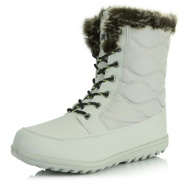 DailyShoes Womens Comfort Round Toe Mid Calf Flat Ankle High Eskimo Winter Fur Snow Boots Black Lime DailyShoes Womens Comfort Round Toe Mid Calf Flat Ankle High Eskimo Winter Fur Snow Boots Black Lime